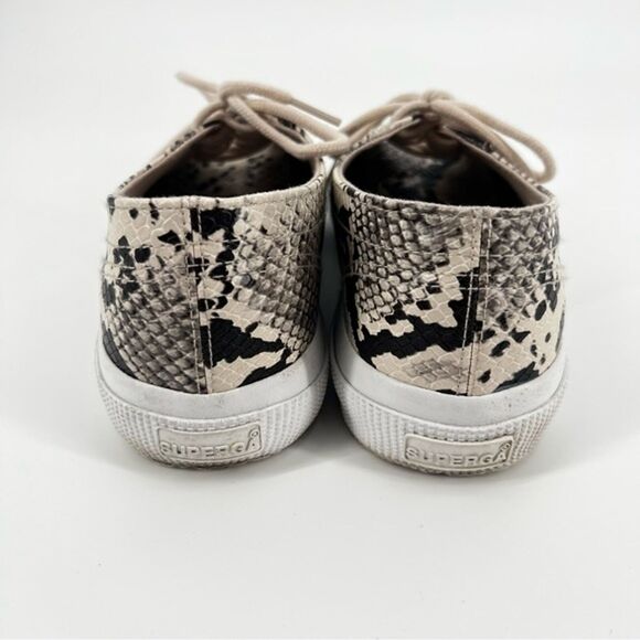 Superga 2750 Trainer‎ Sneaker Women Size 9.5 Faux Snake python Low Top - Picture 4 of 9